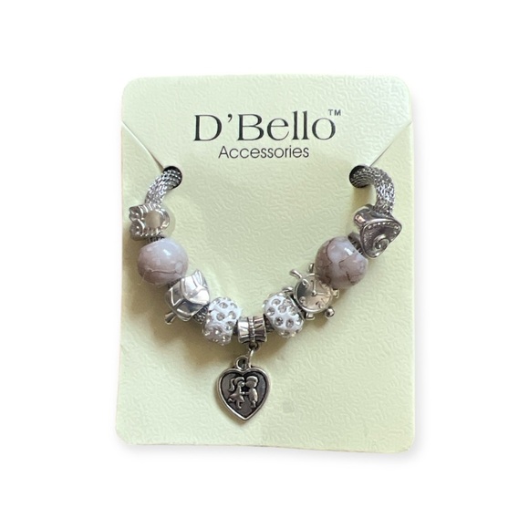 D’Bello Jewelry - 2/$30 Silver and Pink Charm Bracelet